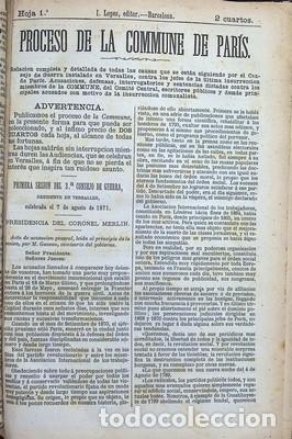 Libros antiguos: Proceso de la Commune de Paris 1&ordf; y 2&ordf; series - Foto 4