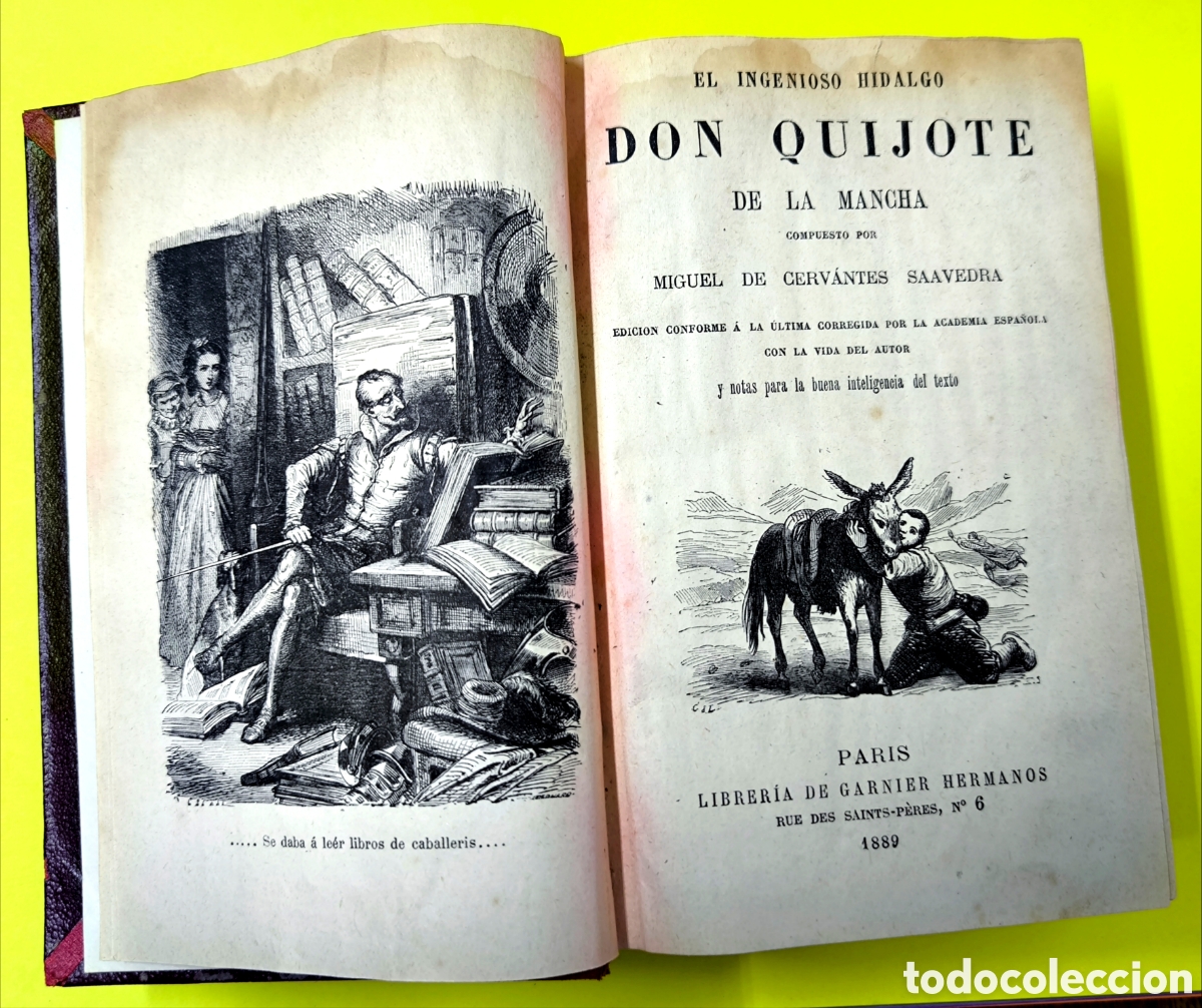 Libros antiguos: LIBRO DON QUIJOTE DE LA MANCHA A&Ntilde;O 1889