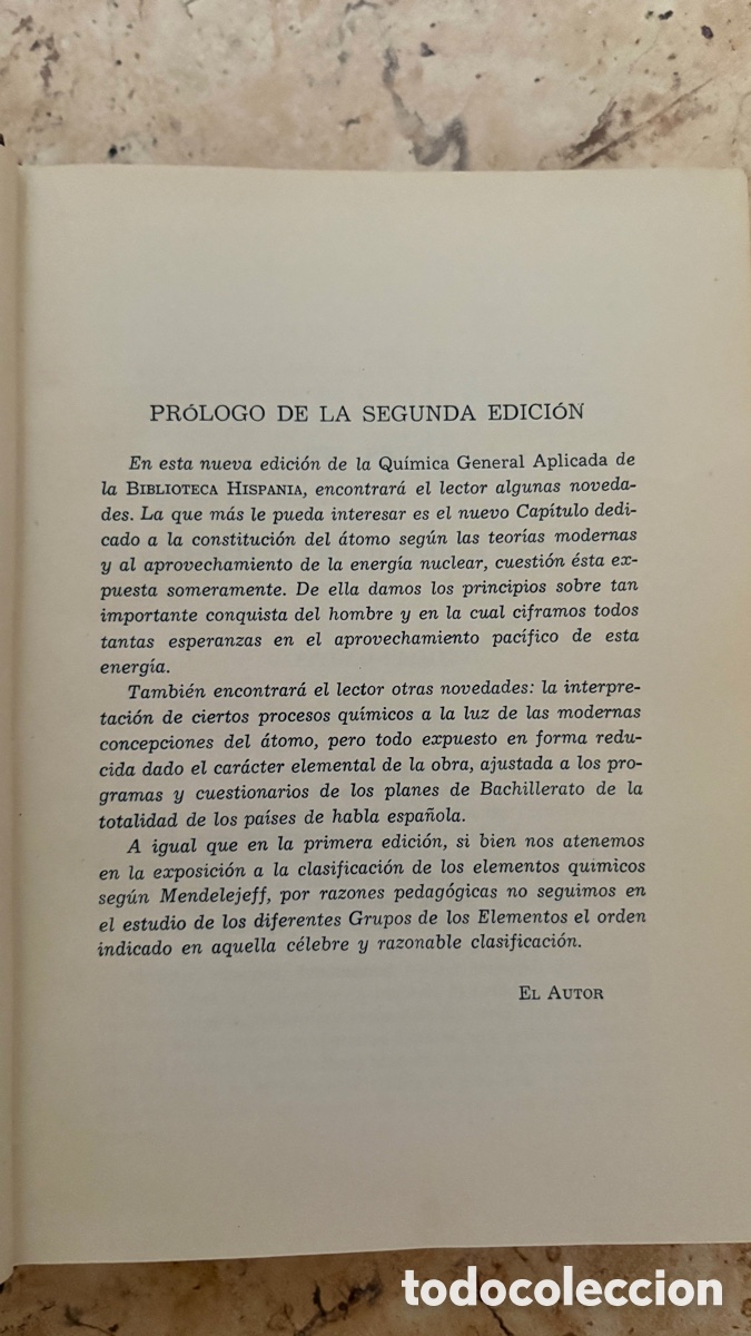 Libros antiguos: Qu&iacute;mica General Aplicada - Foto 7
