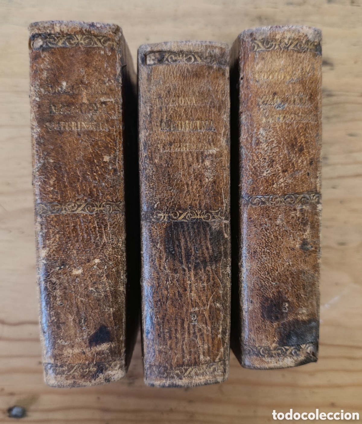Libros antiguos: Diccionario de Veterinaria. 3 tomos, completo. 1872