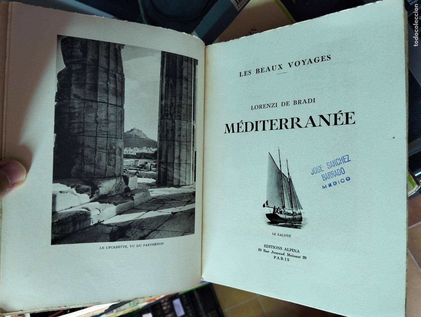 Libros antiguos: Historia. Mediterranee, Lorenzi de Bradi, ed. Alpina, 1938 VISITA MI CATALOGO L55