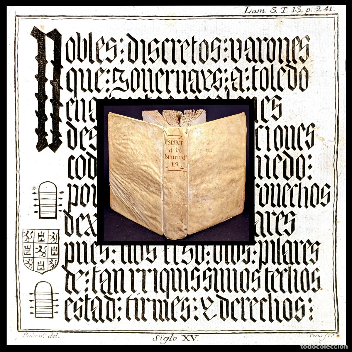 Old books: A&ntilde;o 1773 Paleograf&iacute;a Medieval Manuscritos castellanos de la Edad Media Escritura Grabados Pergamino