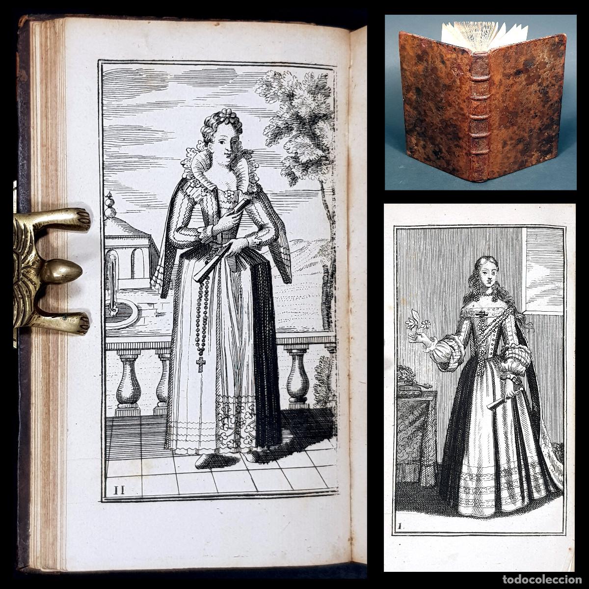 Libros antiguos: A&ntilde;o 1700 Amantes y favoritas de reyes y pont&iacute;fices de la escritora Anne Roche-Guilhen Grabados