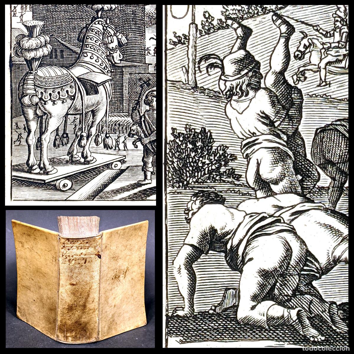 Libros antiguos: A&ntilde;o 1695 La Boca del Infierno Fiesta de los Locos Caballo de Troya El Virgilio travestido Grabados