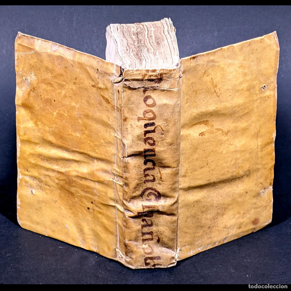 Antiquarische B&uuml;cher: A&ntilde;o 1750 Arte de discurrir y hablar con agudeza Chistes Ep&iacute;tome Eloquencia Catellano Pergamino