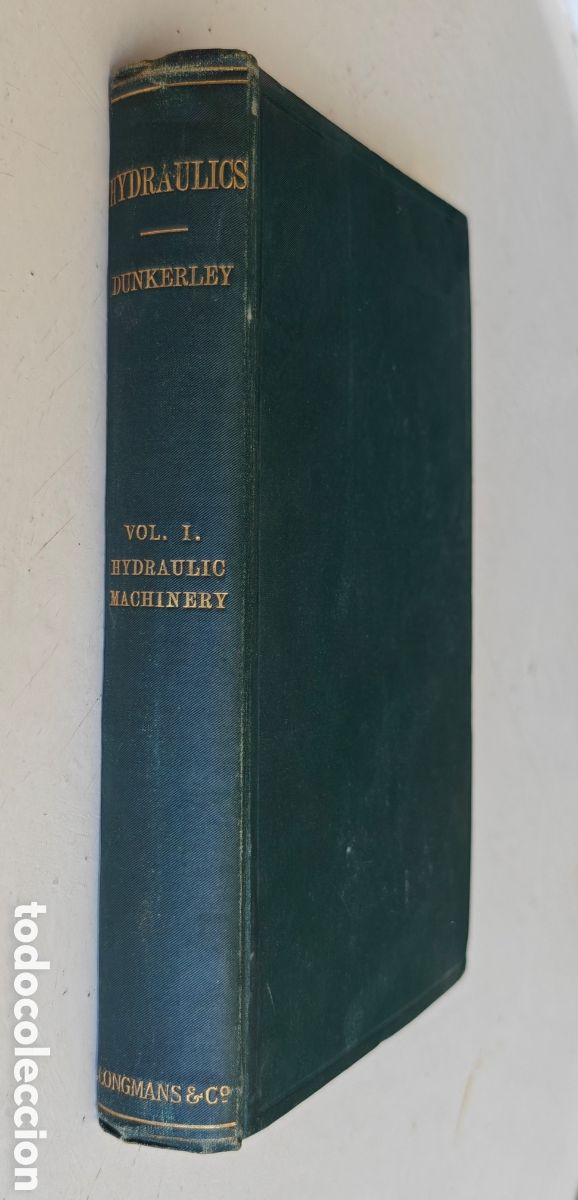 Old books: Dunkerley Hydraulic Machinery 1907