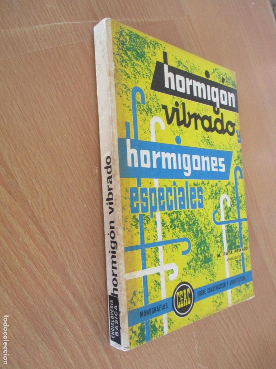 Libros antiguos: MONOGRAF&Iacute;AS CEAC- HORMOG&Oacute;N VIBRADO Y HORMOGONES ESPECIALES- M. PAY&Aacute; PEINADO-1972