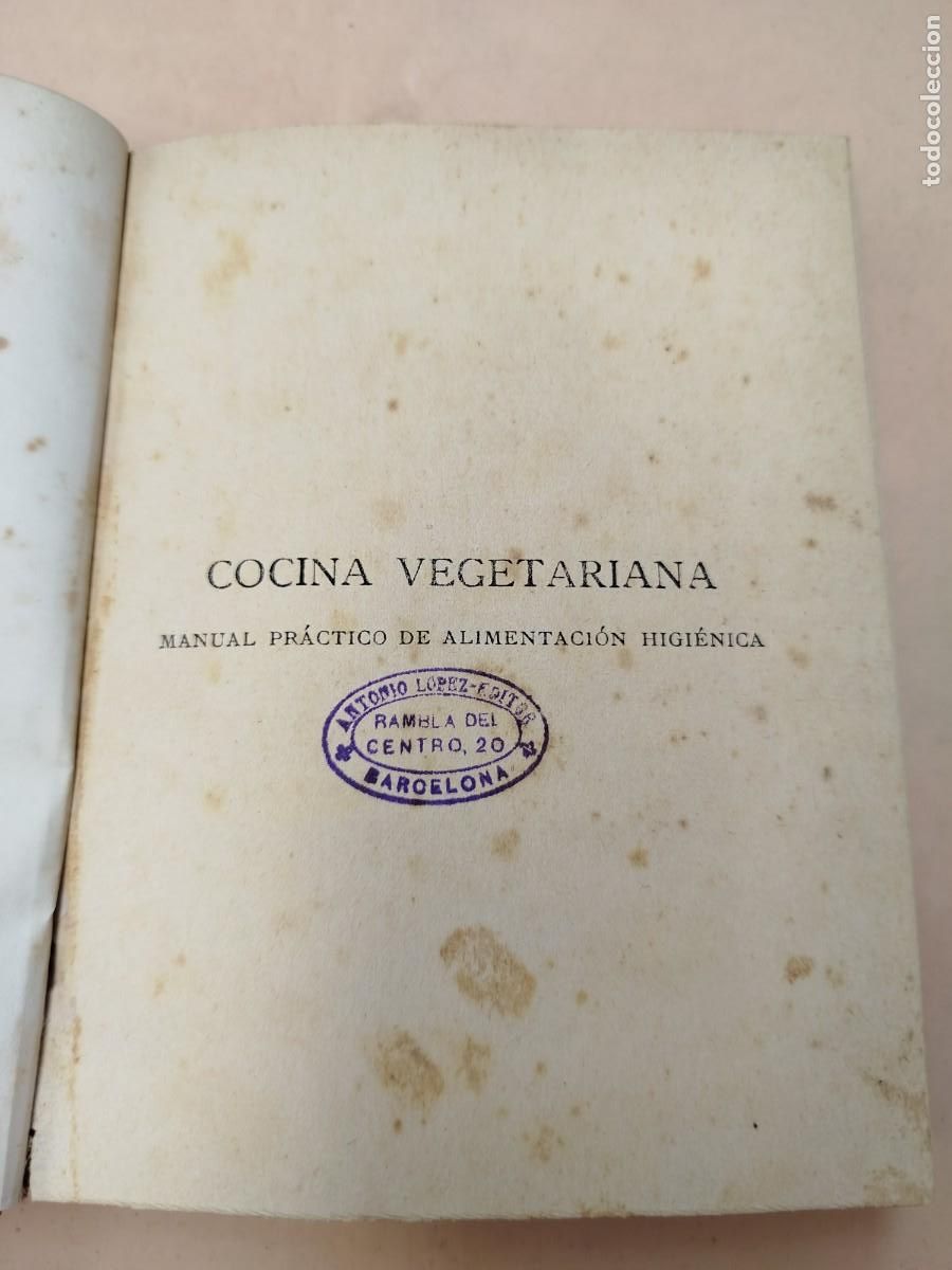 Libros antiguos: COCINA VEGETARIANA SANSON - Foto 4