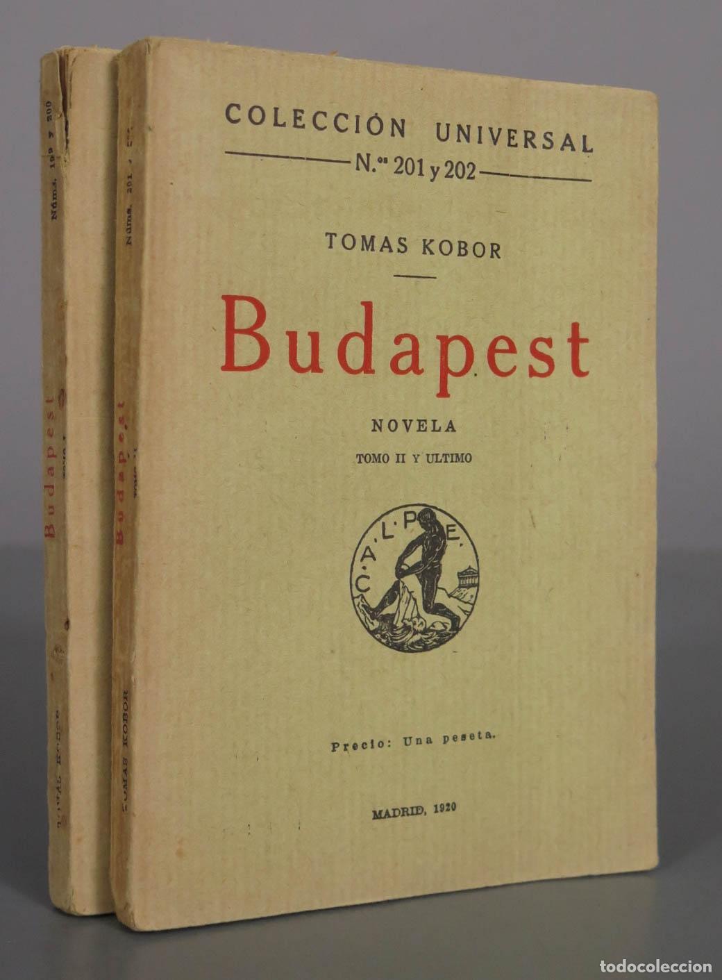 Libros antiguos: Budapest - Tomas Kobor - Calpe 2 TOMOS 1920 - Foto 1