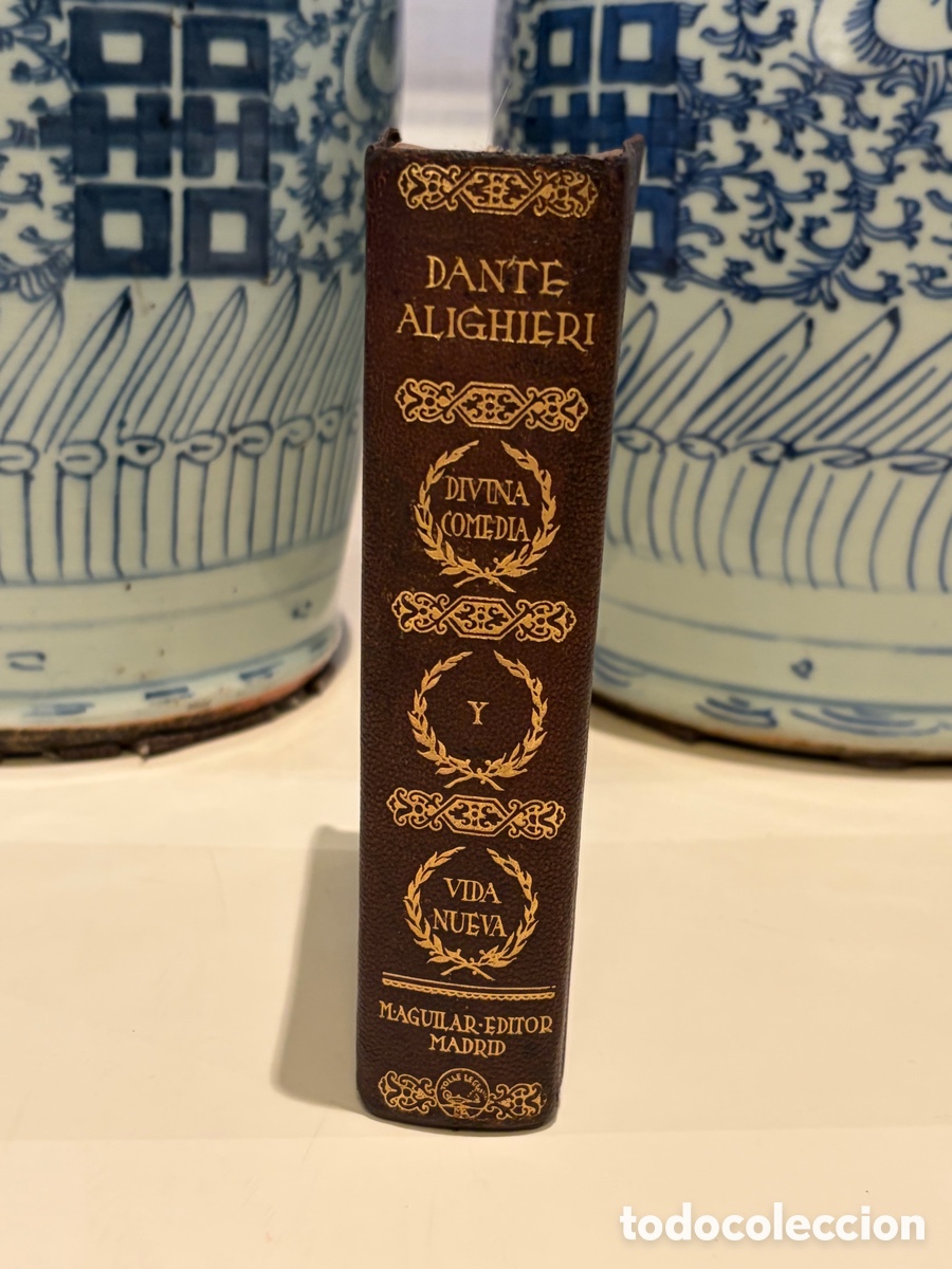 Libros antiguos: Dante Alighieri, Divina Comedia y Vida Nueva, joya formato antiguo, Aguilar