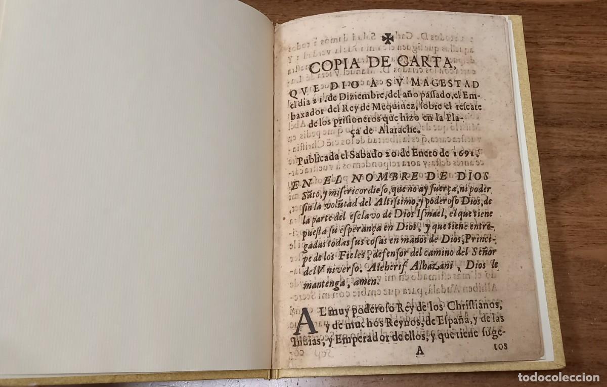Libros antiguos: COPIA DE LA CARTA que dio a su magestad el d&iacute;a 21 de Diziembre...[rescate prisioneros Larache](1691)