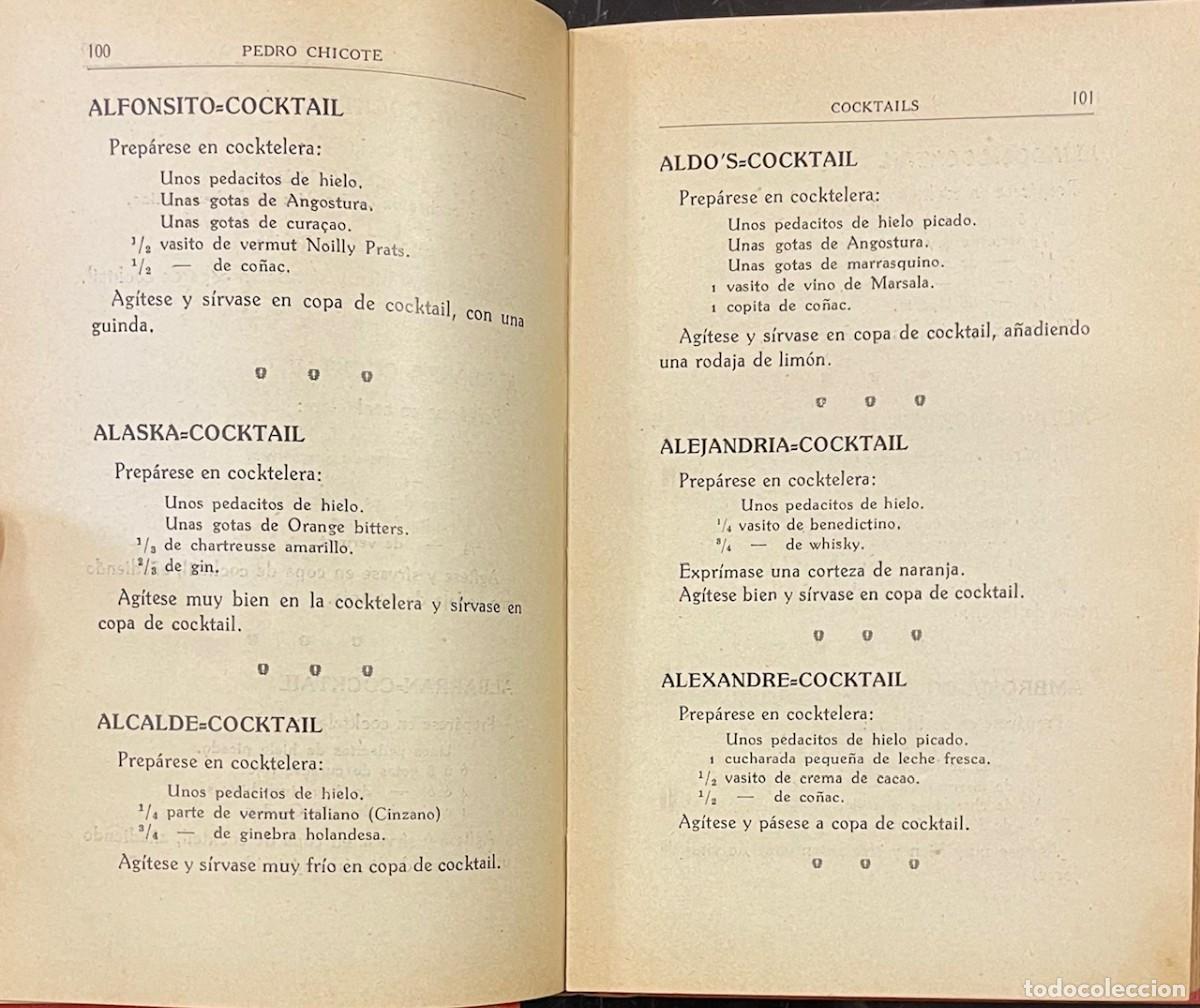 Libros antiguos: Cocktails. Pedro Chicote - Foto 3