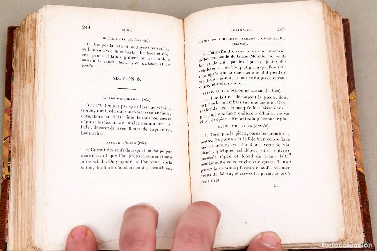 Libros antiguos: Roret - Code culinaire - 1830 - Rar&iacute;simo - Foto 7