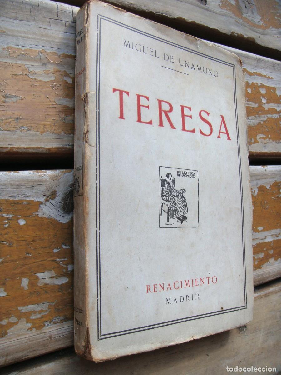 Libros antiguos: Miguel de Unamuno: TERESA. Primera edicion