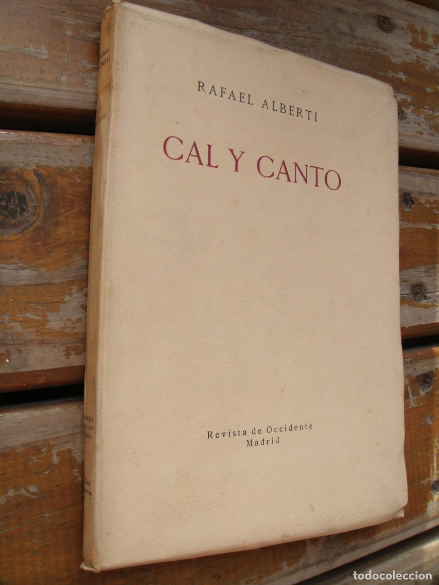 Libros antiguos: Rafael Alberti: CAL Y CANTO. Primera edicion - Foto 2