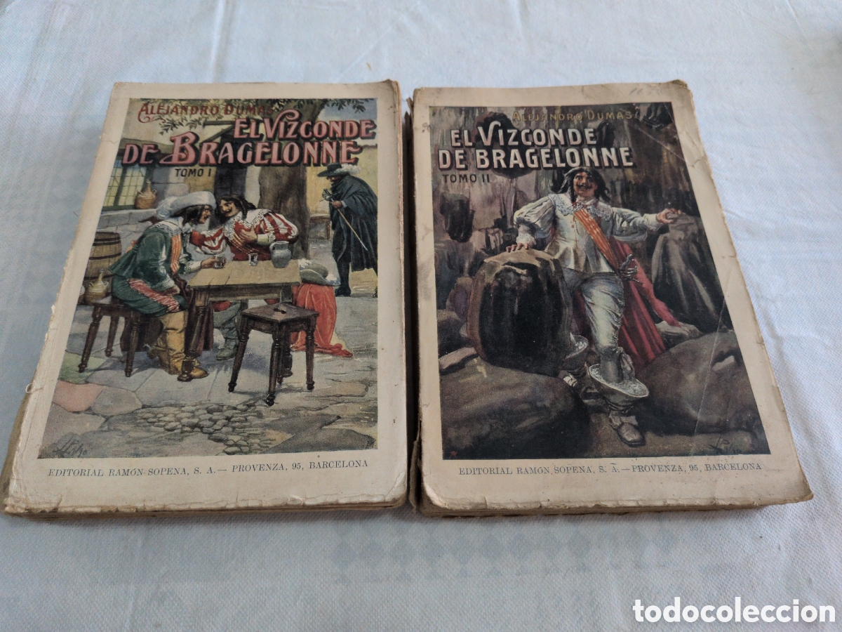 Libri antichi: Tomo I y II - El Vizconde De Bragelonne - Alejandro Dumas. Editor Ram&oacute;n Sopena.