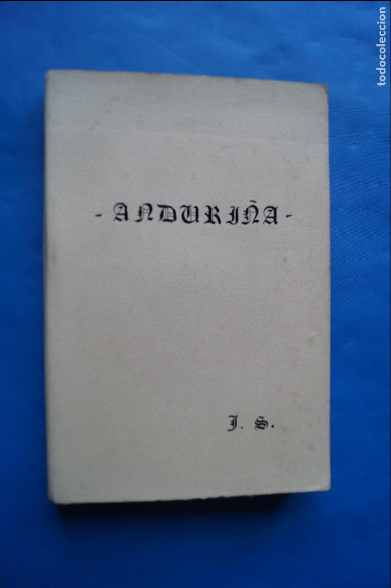 Libros antiguos: ANDURI&Ntilde;A. JAIME SOL&Aacute;. 1917