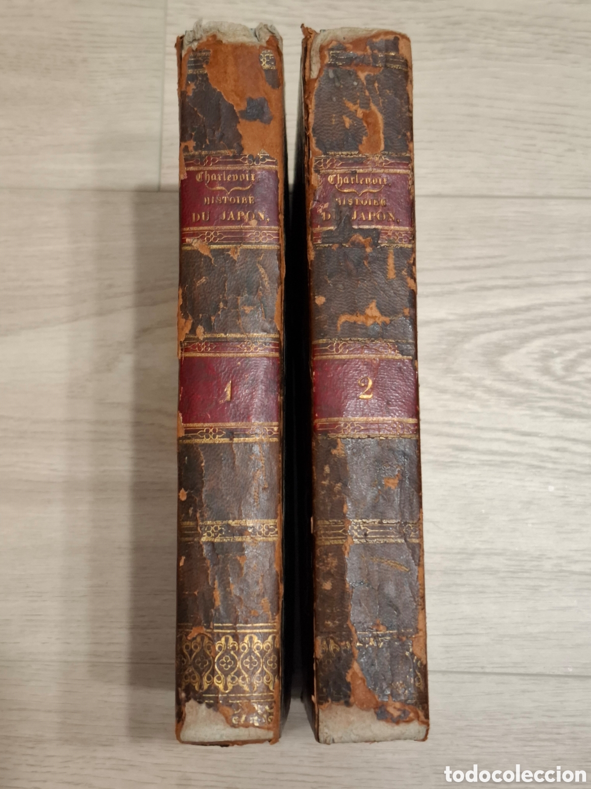 Libros antiguos: Histoire du christianisme dans l&acute;empire du Japon, par De Charlevoix, Dos tomos, Louvain, 1828