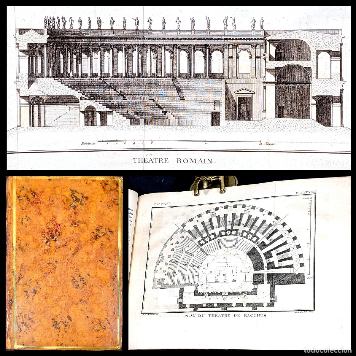 Libros antiguos: A&ntilde;o 1779 Primera edici&oacute;n Arqueolog&iacute;a Arquitectura Historia de los teatros de Grecia y Roma Grabados