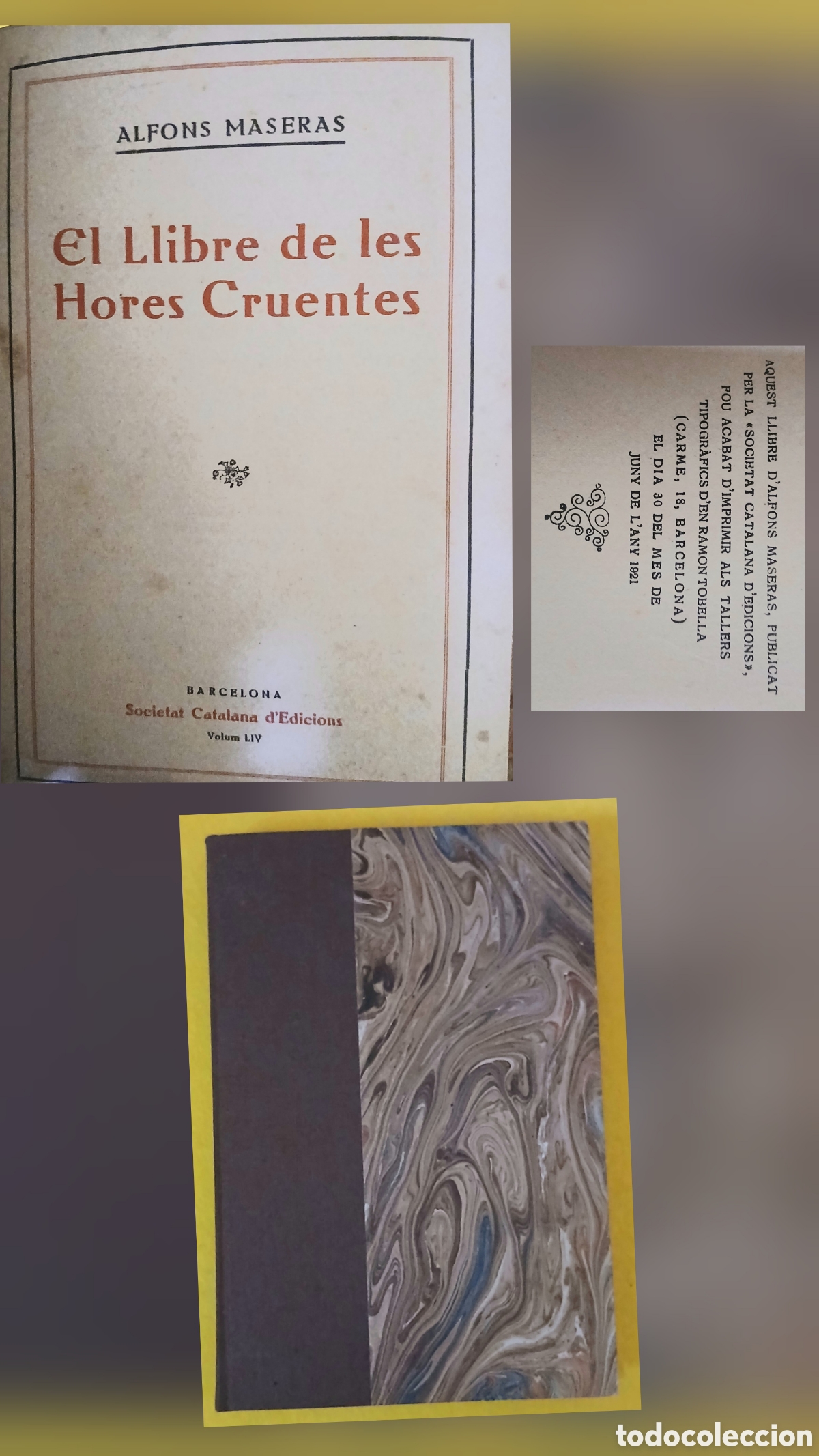 Libros antiguos: El llibre de les hores cruentes