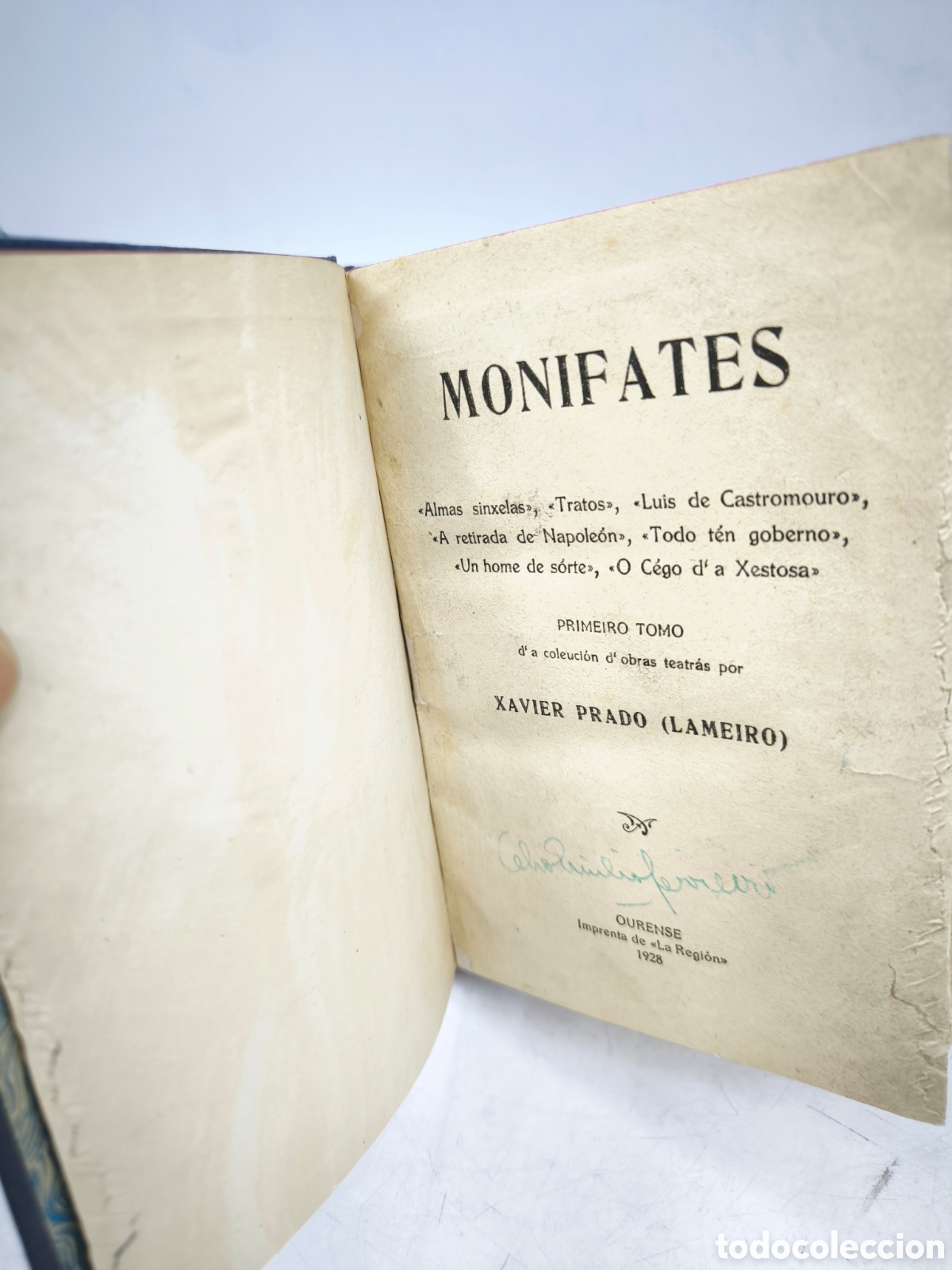 Old books: Monifates. Xavier Prado (Lameiro).