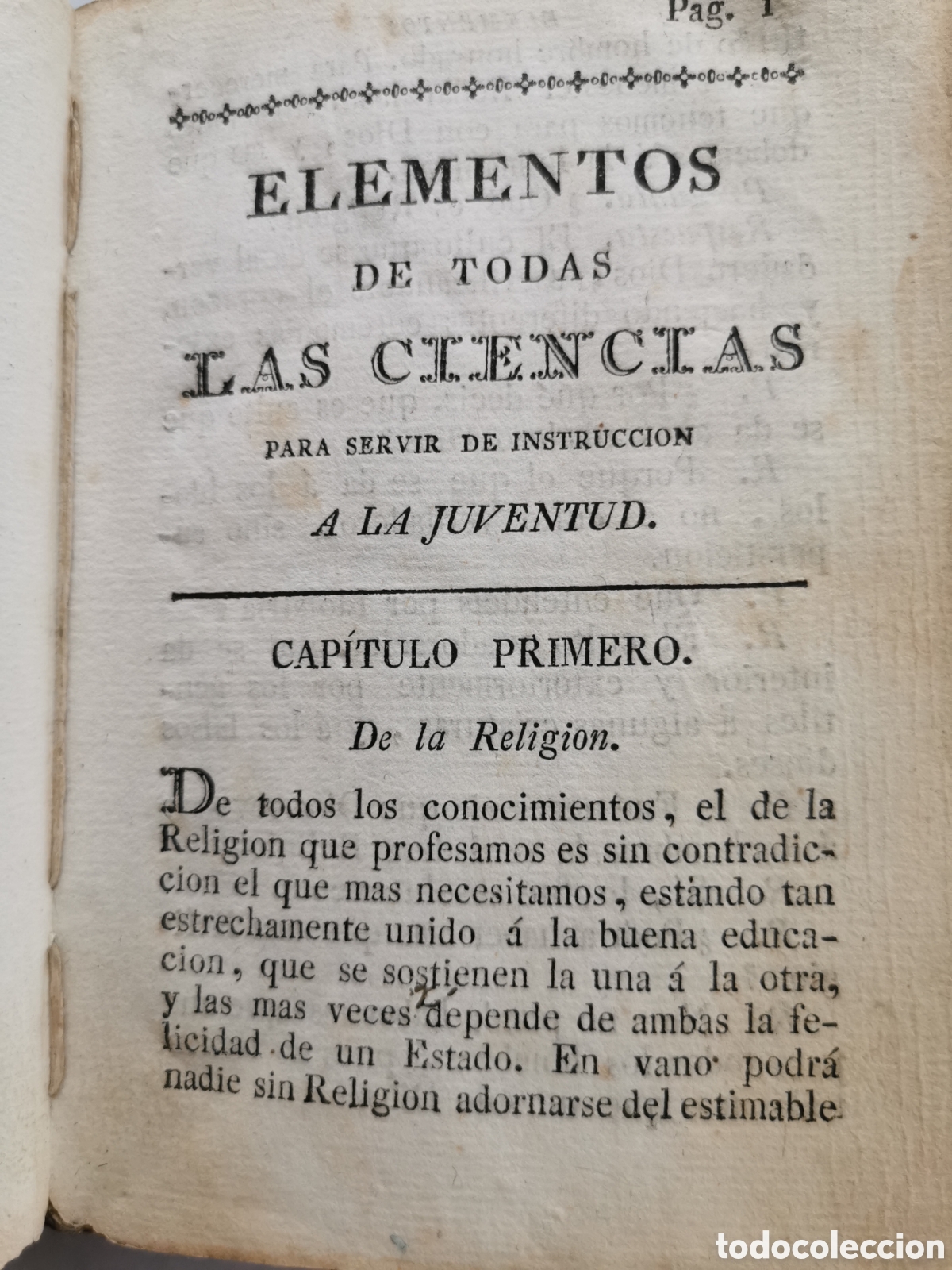 Libros antiguos: Elementos de todas las ciencias para la juventud - Foto 3
