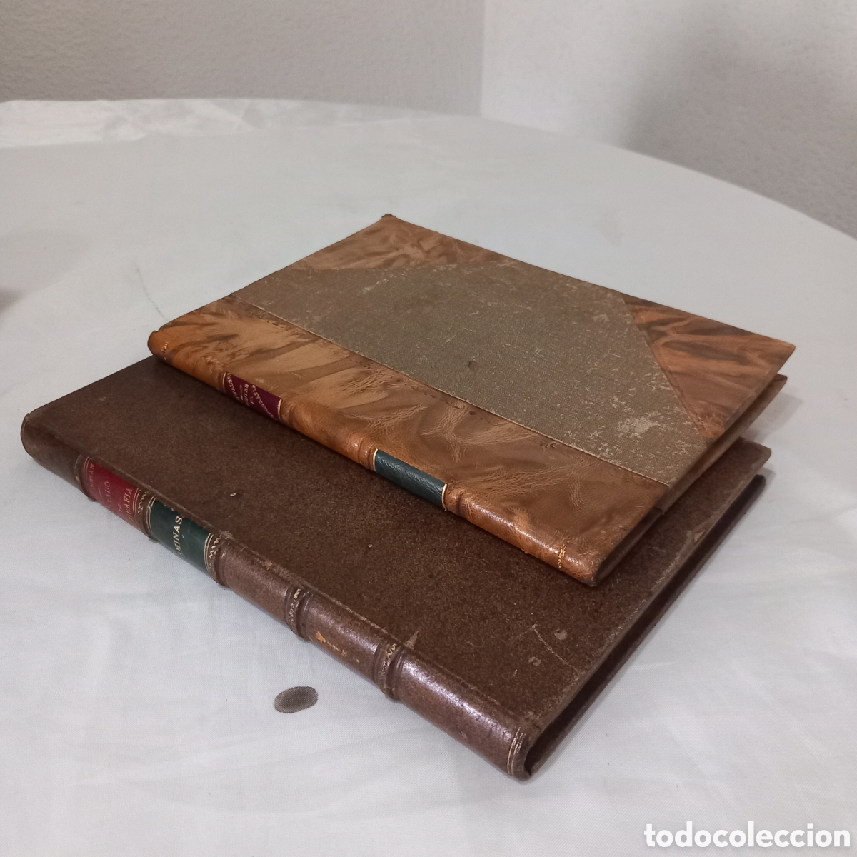 Antiquarische B&uuml;cher: 2&times;ANTIGUOS LIBROS;TRATADO de TOPOGRAFIA/ATLAS 52&times;LAMINAS y APUNTES(1908 y 1918)