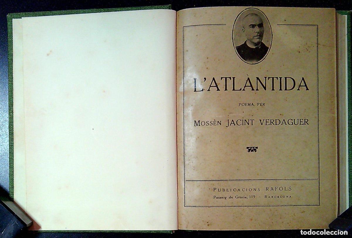 Antiquarische B&uuml;cher: L&rsquo;ATL&Aacute;NTIDA &ndash; CANIG&Oacute; - VERDAGUER (MOSS&Eacute;N JACINT) - 1921