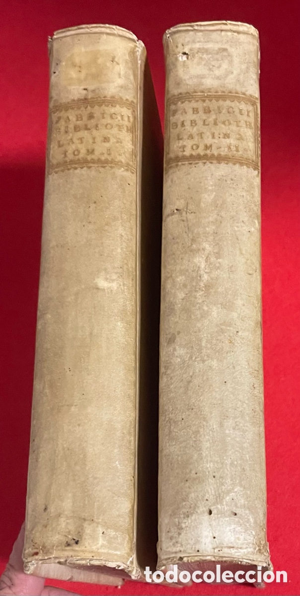 Libros antiguos: L.-Bibliotheca Latina por Johann Albert Fabricii. Publicada en Venecia en 1728. 2T