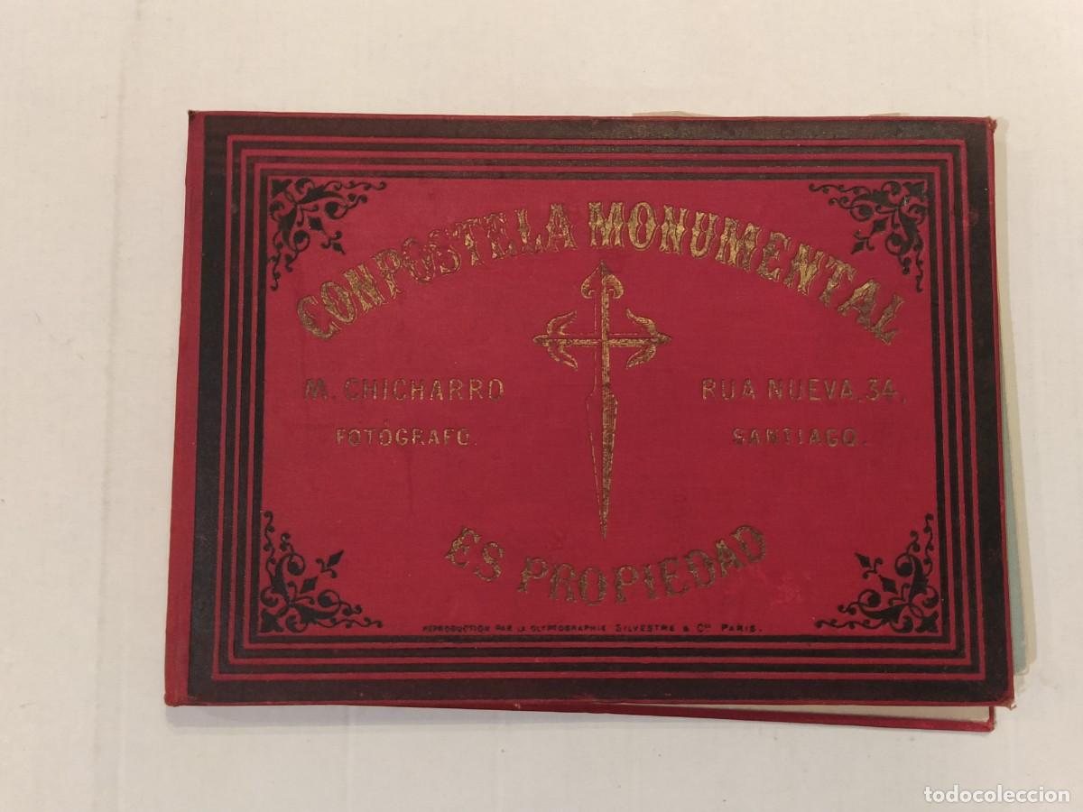 Libros antiguos: SANTIAGO DE COMPOSTELA - COMPOSTELA DE MONUMENTAL -M. CHICHARRO FOTOGRAFO - ALBUM ANTIGUO -VER FOTOS