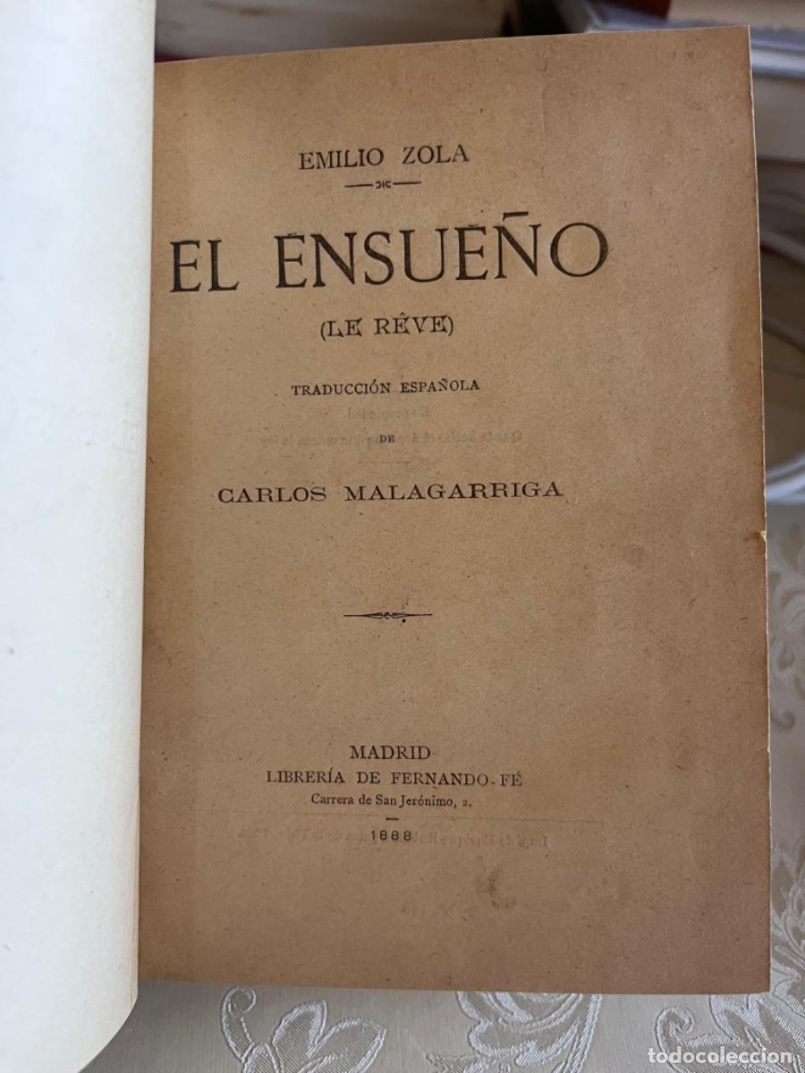 Libros antiguos: Zola, Emilio.- El ensue&ntilde;o (ed.1888)