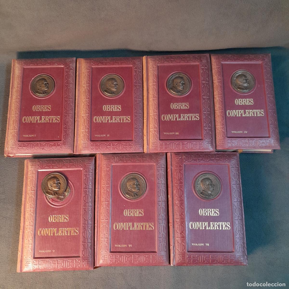 Libros antiguos: L-277. OBRES COMPLERTES DE JACINT VERDAGUER. 7 VOLUMS. SUCESORES DE M. SOLER, 1905-1908.