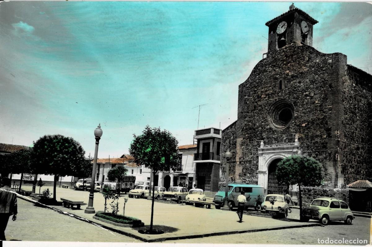 Libros antiguos: POSTAL DE CASTILLA LA MANCHA. BOLA&Ntilde;OS. PLAZA DE ESPA&Ntilde;A E IGLESIA. P-CASMA-147 ,2