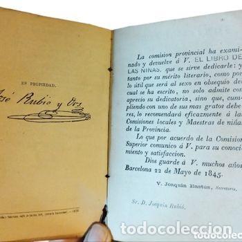Libros antiguos: EL LIBRO DE LAS NI&Ntilde;AS Joaqu&iacute;n Rubi&oacute; i Ors 1845 - Foto 3