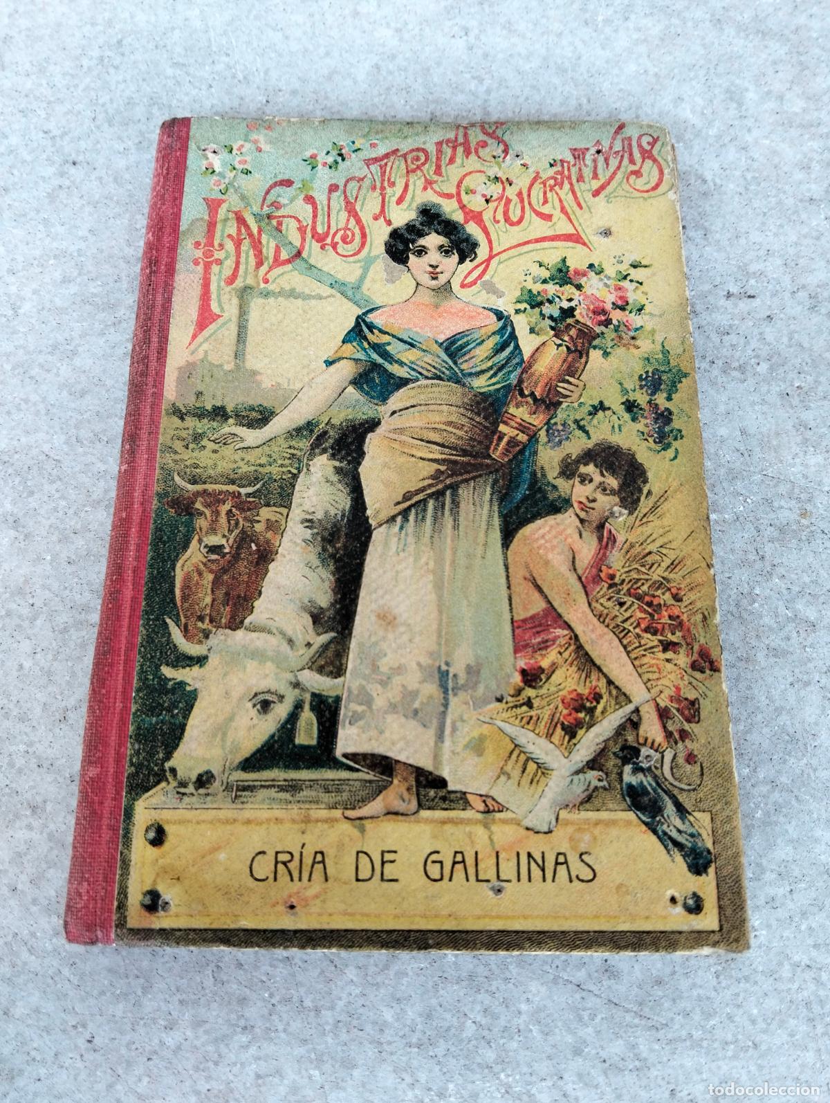 Old books: Industrias lucrativas cr&iacute;a de gallinas pollos incubaci&oacute;n natural artificial rodriguez navas calleja
