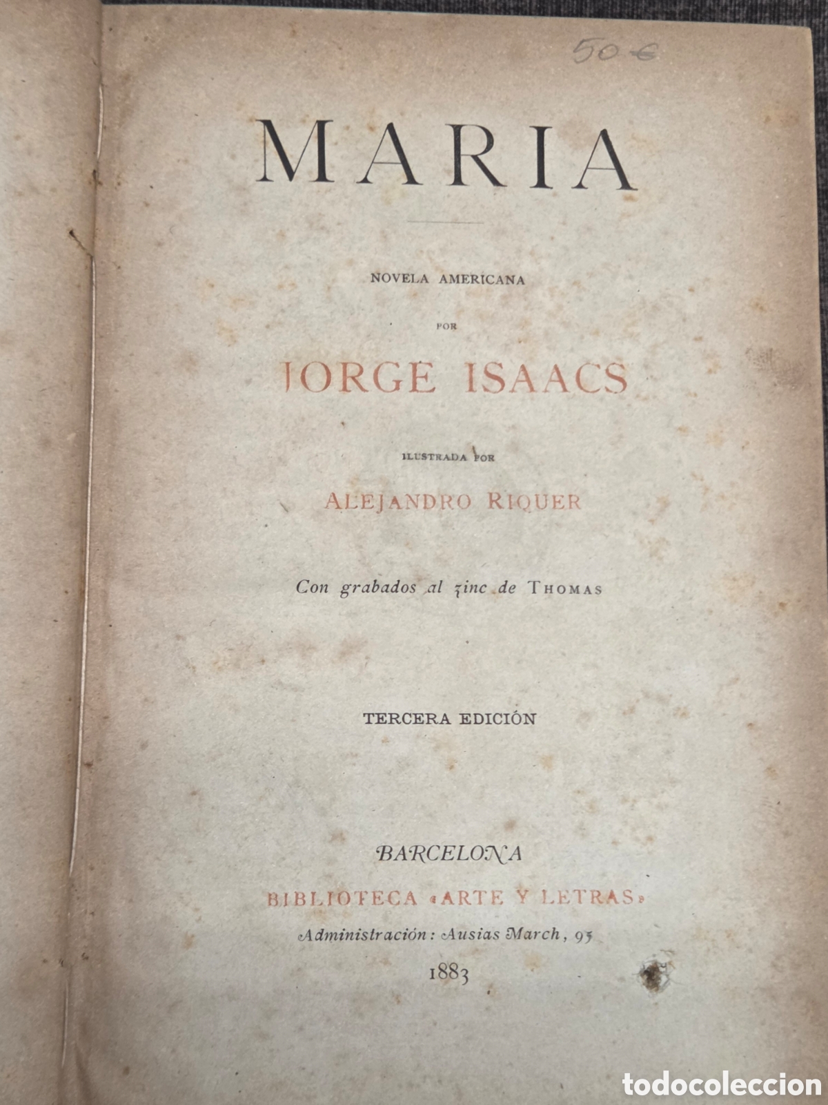 Libros antiguos: MARIA Jorge Isaacs 1883 - Foto 2