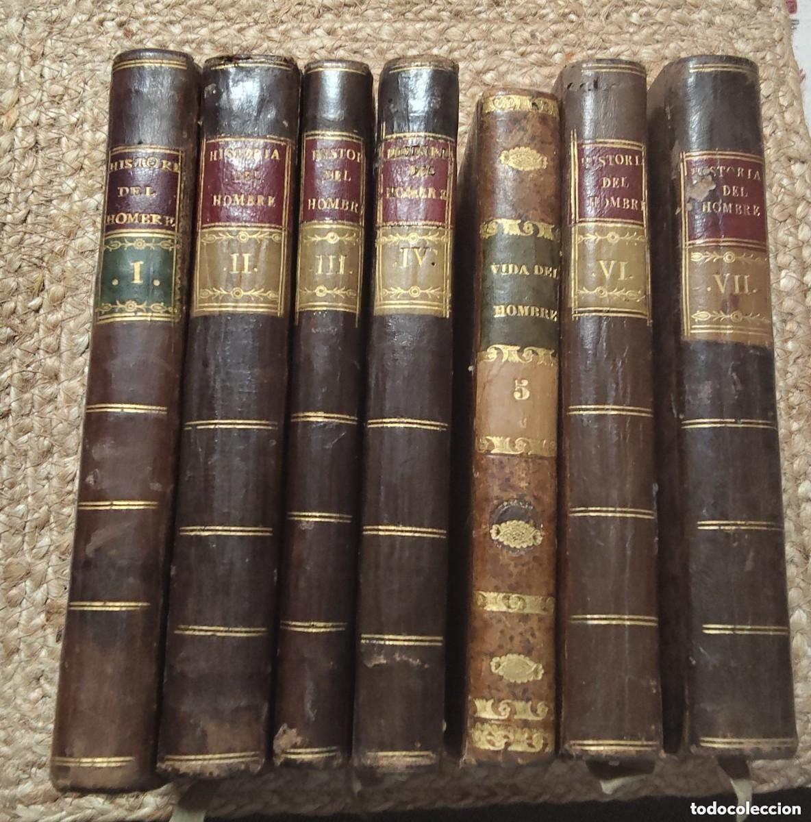 Libros antiguos: HISTORIA DE LA VIDA DEL HOMBRE. - HERV&Aacute;S Y PANDURO,1789