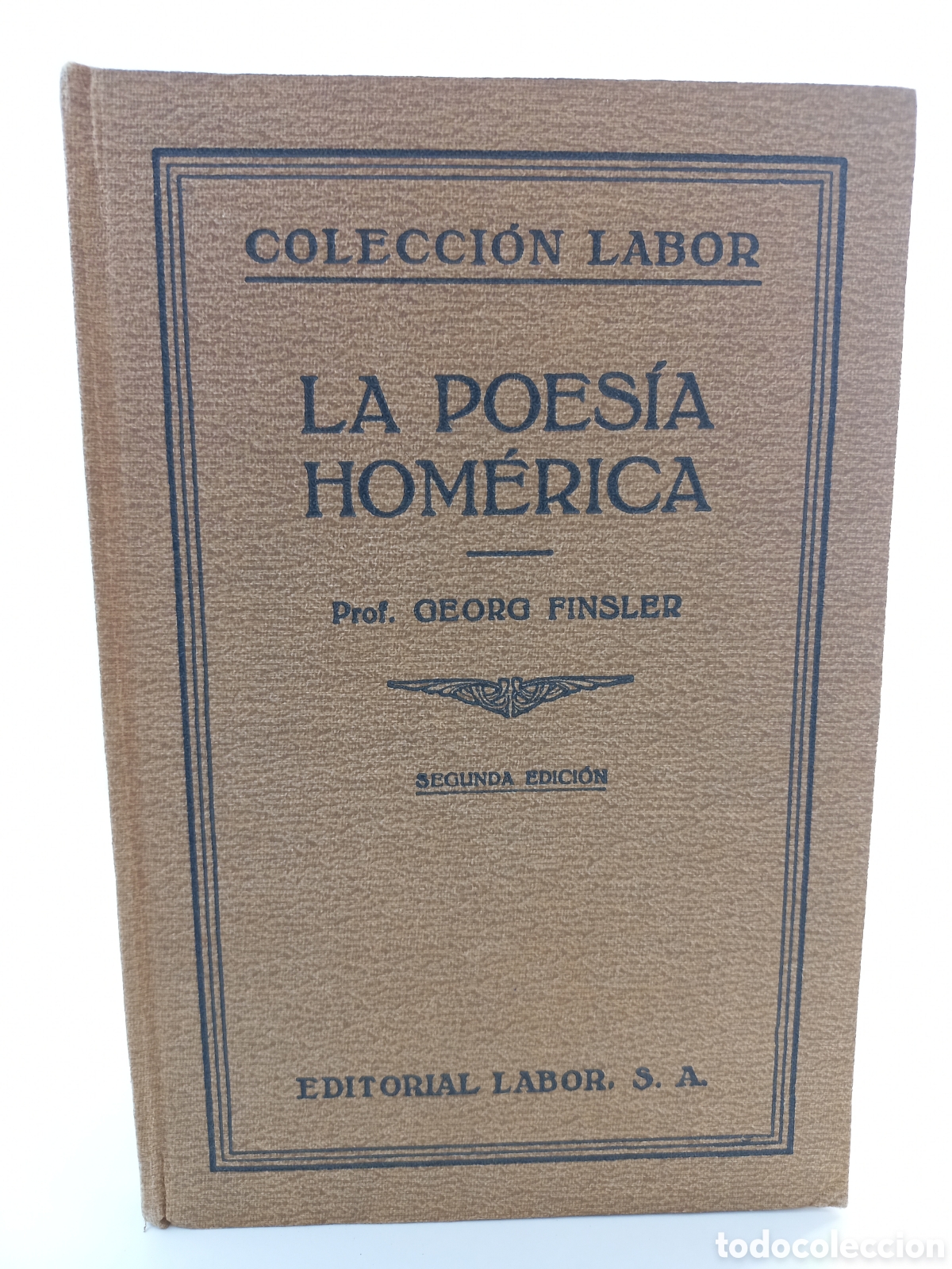 Libros antiguos: La poes&iacute;a hom&eacute;rica. Georg Finsler. Labor, 1930. Ilustrado.