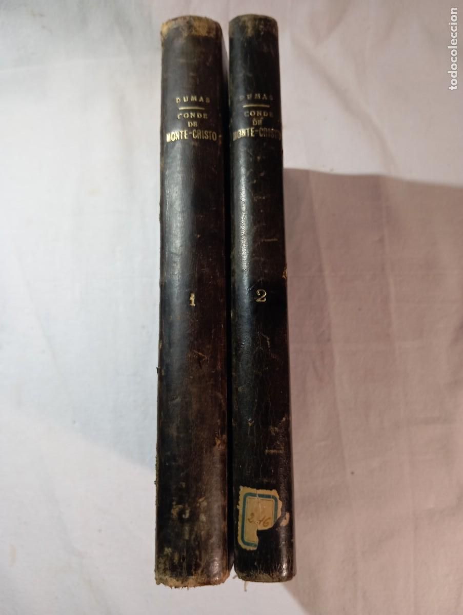 Libros antiguos: El Conde De Monte-Cristo - Alejandro Dumas - Obra Completa En 2 Tomos - Editorial Sopena 1932
