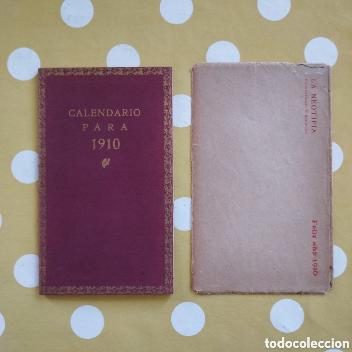 Libros antiguos: LA NEOTIPIA CALENDARIO PARA 1910 con sobre original
