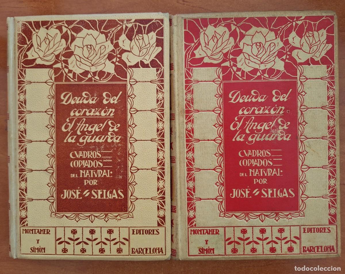 Antiquarische B&uuml;cher: 1909 - DEUDA DEL CORAZ&Oacute;N - JOS&Eacute; SELGAS - MONTANER Y SIM&Oacute;N - DOS TOMOS - ILUSTRADOS