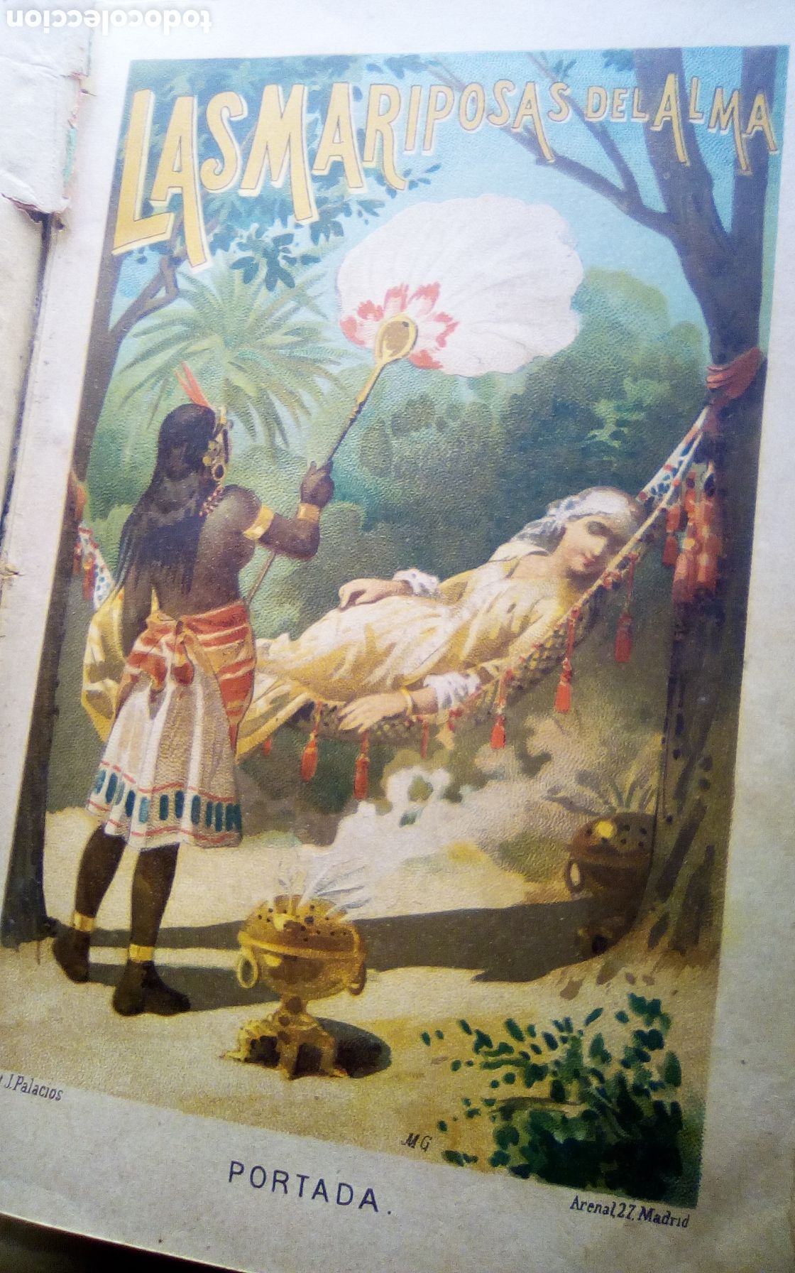 Old books: Las mariposas del alma. Novela de costumbres. 2 Tomos. Por Enrique P&eacute;rez Escrich. M. Guijarro, 1887.