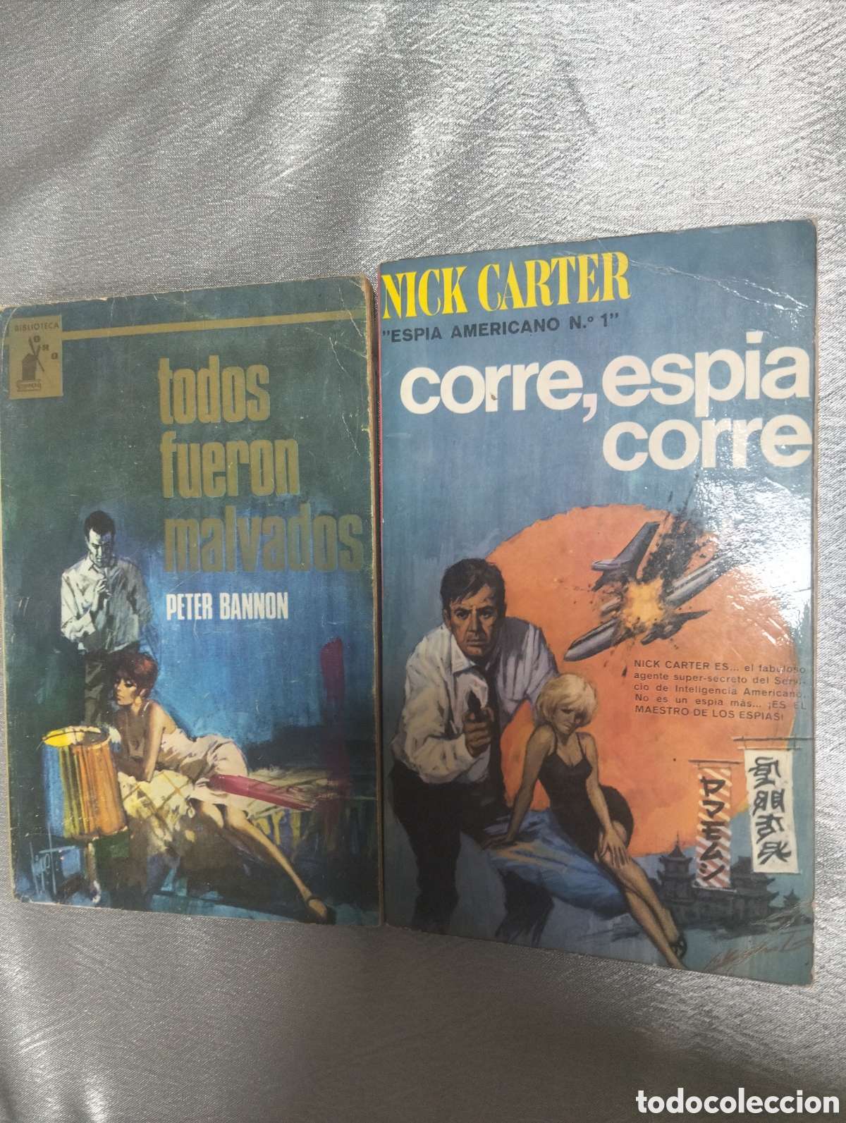 Antiquarische B&uuml;cher: Dos libros antiguos biblioteca oro. Temas del oeste americano.