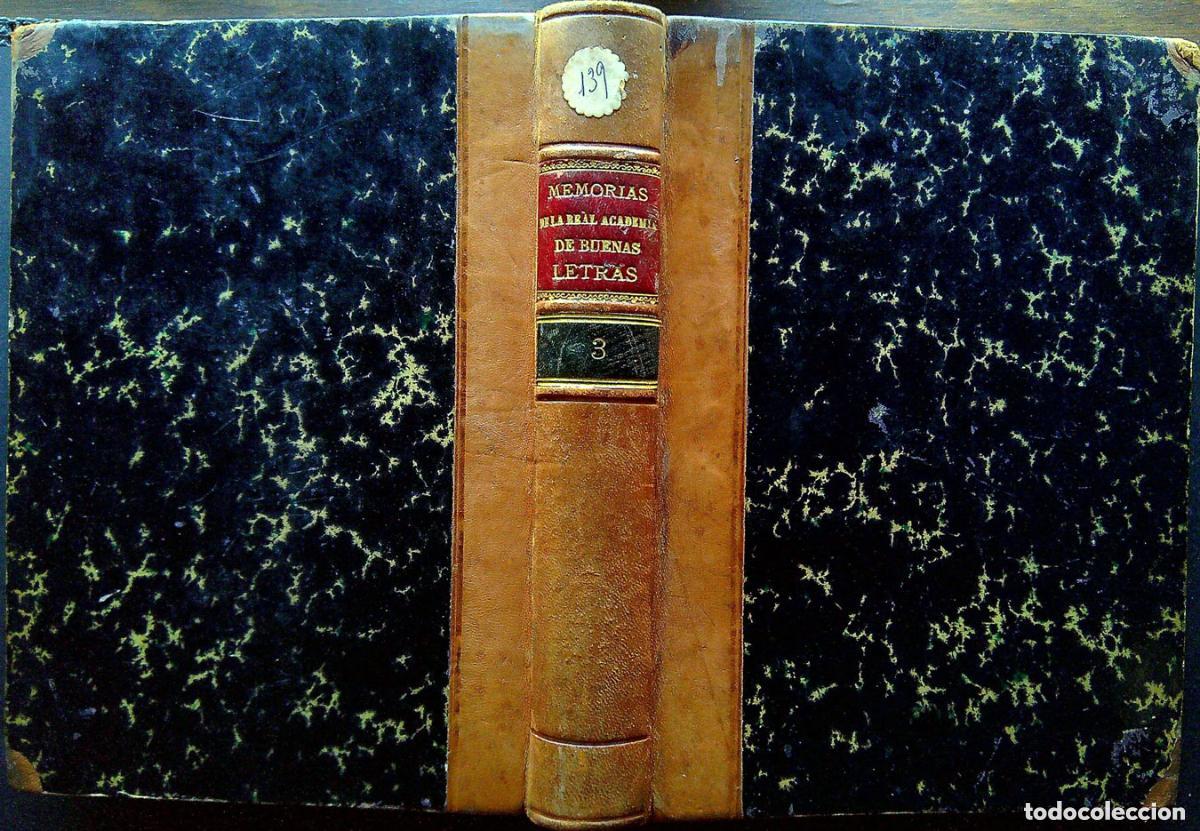 Antiquarische B&uuml;cher: MEMORIAS DE LA ACADEMIA DE LAS BUENAS LETRAS &ndash; BARCELONA &ndash; TOMO III &ndash; 1880