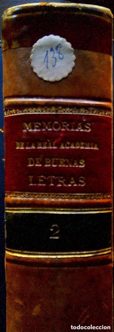 Antiquarische B&uuml;cher: MEMORIAS DE LA ACADEMIA DE LAS BUENAS LETRAS &ndash; BARCELONA &ndash; TOMO II &ndash; 1868