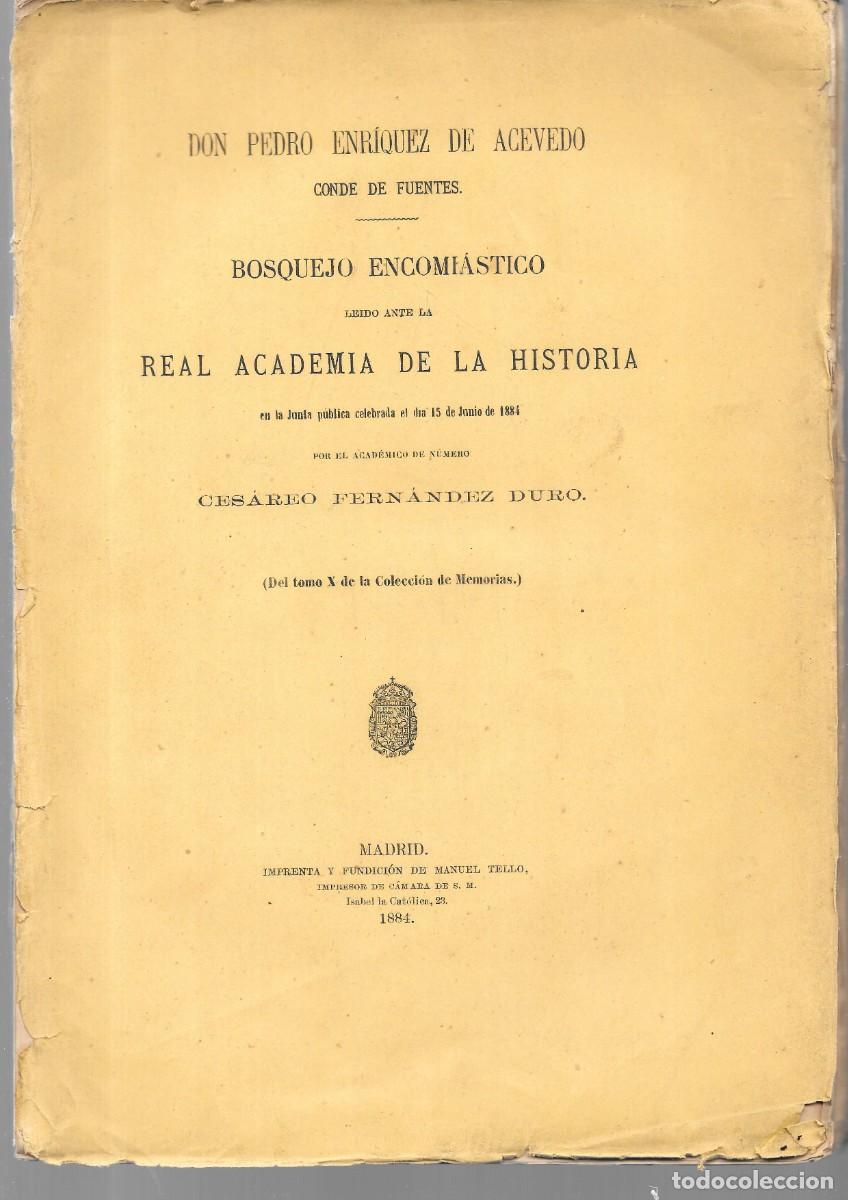 Old books: Real Academia de la Historia. Ces&aacute;reo Fern&aacute;ndez Duro. 1884