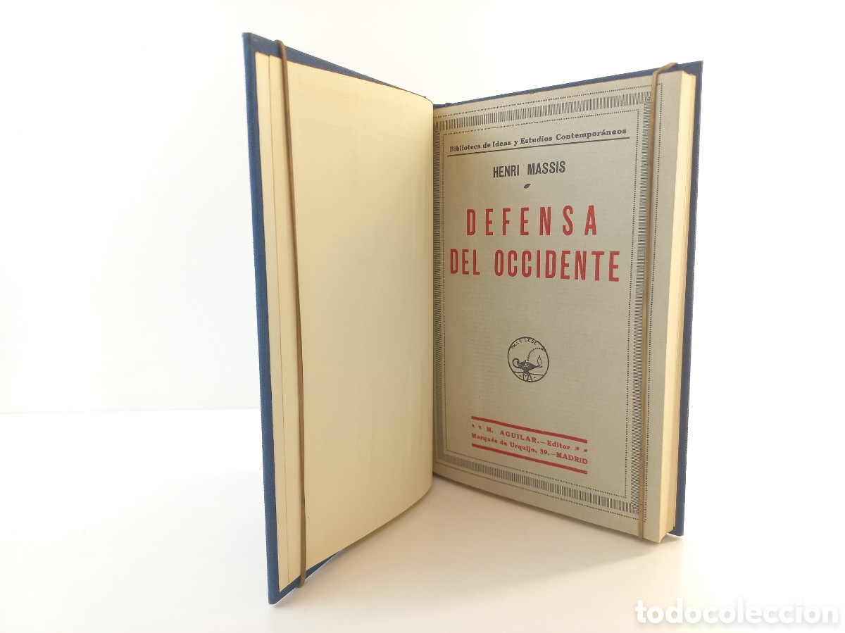 Libros antiguos: Defensa del Occidente. Henri Massis. Aguilar. Cubierta Original. - Foto 5