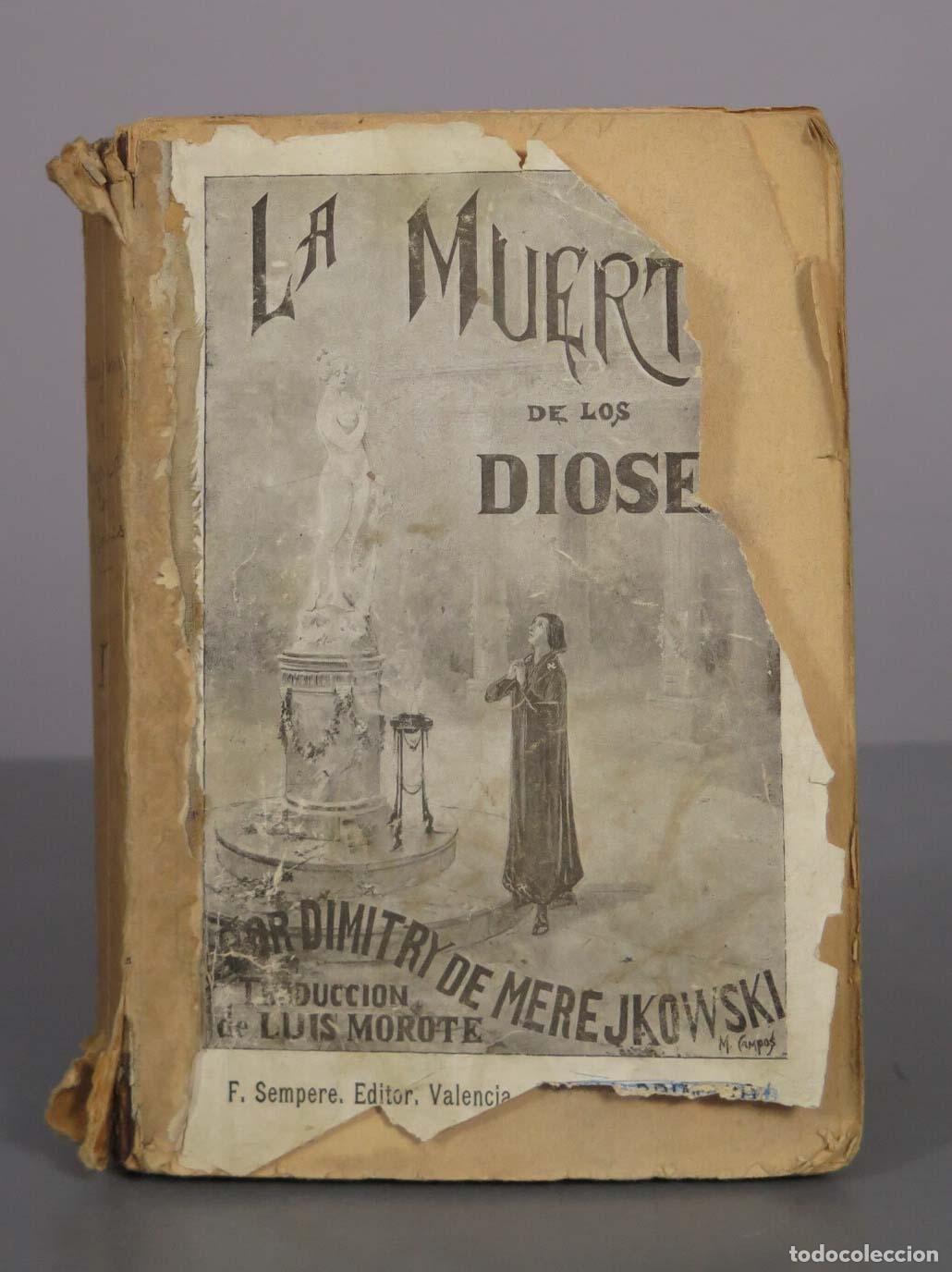 Libros antiguos: La muerte de los dioses (La novela de Juliano el Ap&oacute;stata) - Dmitry de Merejkowsky - 1901