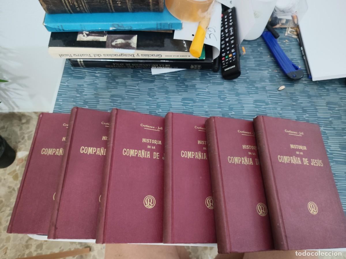 Libros antiguos: HISTORIA RELIGIOSA , POL&Iacute;TICA Y LITERARIA DE LA COMPA&Ntilde;&Iacute;A DE JES&Uacute;S,CRETINEAU-JOLI,6 T,1853,1858,FOTOS