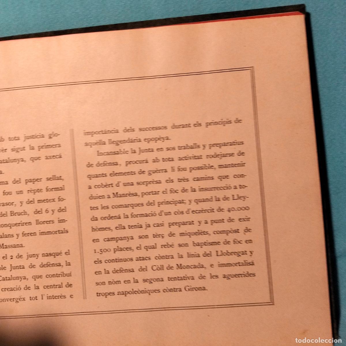 Libros antiguos: Record y programa de les festes del centenari de la guerra de la independencia Manresa juny 1908 - Foto 7